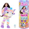 Barbie Cutie Reveal Doll & Accessories, Color Dream Series, Rainbow Zebra Costume & 10 Surprises Including Color Change view 1