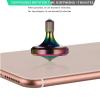 Luxury Pure Copper Spinning Top, Metal Toy Gyro,The Perfect Balance Between Performance and Beauty-Continue to Rotate for More Than 4 Minutes (3PCS Upgrade Vesion Black+Silver+Iridescent) view 4