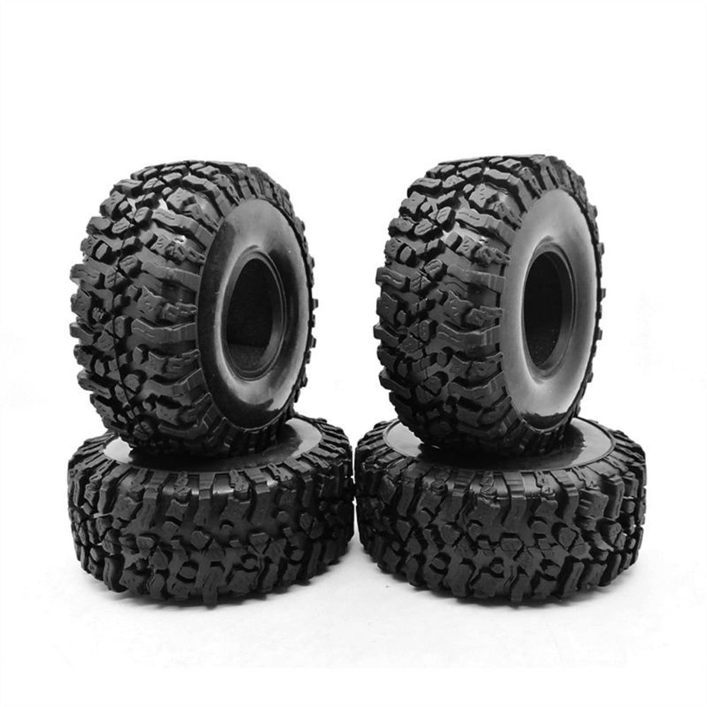 4PCS 120MM 1.9INCH Rubber Rocks Tyres Wheel Tires for 1:10 RC Rock Crawler Axial SCX10 90047 D90 D110 TF2 for TRX Modification Accessories