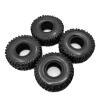 4PCS 120MM 1.9INCH Rubber Rocks Tyres Wheel Tires for 1:10 RC Rock Crawler Axial SCX10 90047 D90 D110 TF2 for TRX Modification Accessories view 3