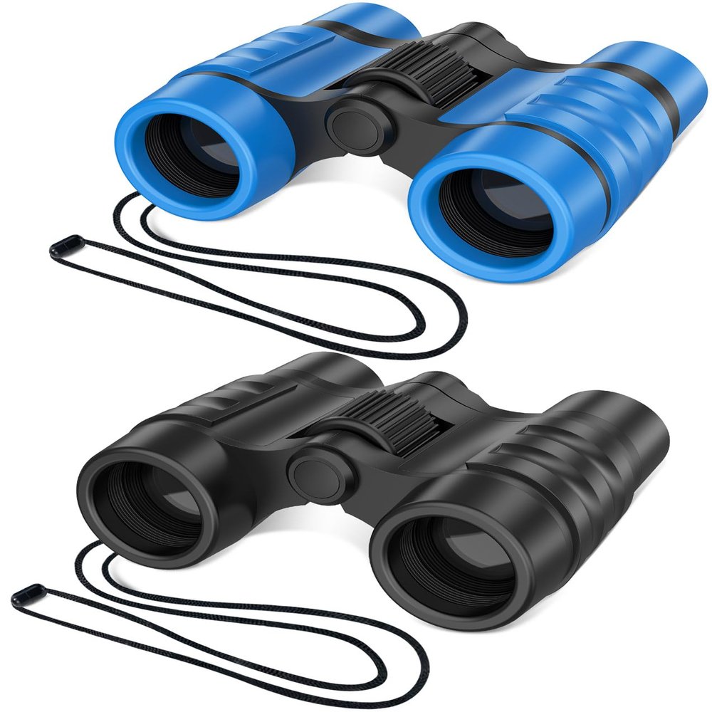 ESSENSON Binoculars for Kids Toys Gifts for Age 3-12 Years Old Boys Girls Kids Telescope Outdoor Toys for Sports and Outside Play Hiking, Bird Watching, Travel, Camping, Birthday Presents (Set of 2)