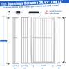 SHYUJAJIE 71 Inch Extra Tall Pet Gate for Cats, 29.5-48" Adjustable Wide Dog Gates, Pressure Mounted Walk Through Tall Cat Gate for Doorways,Hallway,Stairs,HouseWhite view 2
