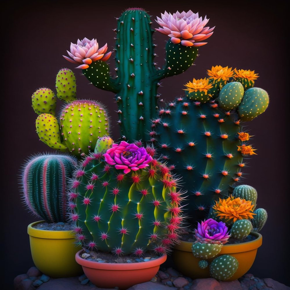 1000 Piece Adult Woodiness Puzzle, Potted Cactus, Puzzle Game Educational Gift, Room Decor