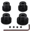 4pcs RC Motor Pinion Gear, 48DP 3.175mm 20T 21T 22T 23T Motor Pinion Gears Parts Set Kit for 1/10 RC Car Motor view 1