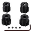 4pcs RC Motor Pinion Gear, 48DP 3.175mm 16T 17T 18T 19T Motor Pinion Gears Parts Set Kit for 1/10 RC Car Motor view 1