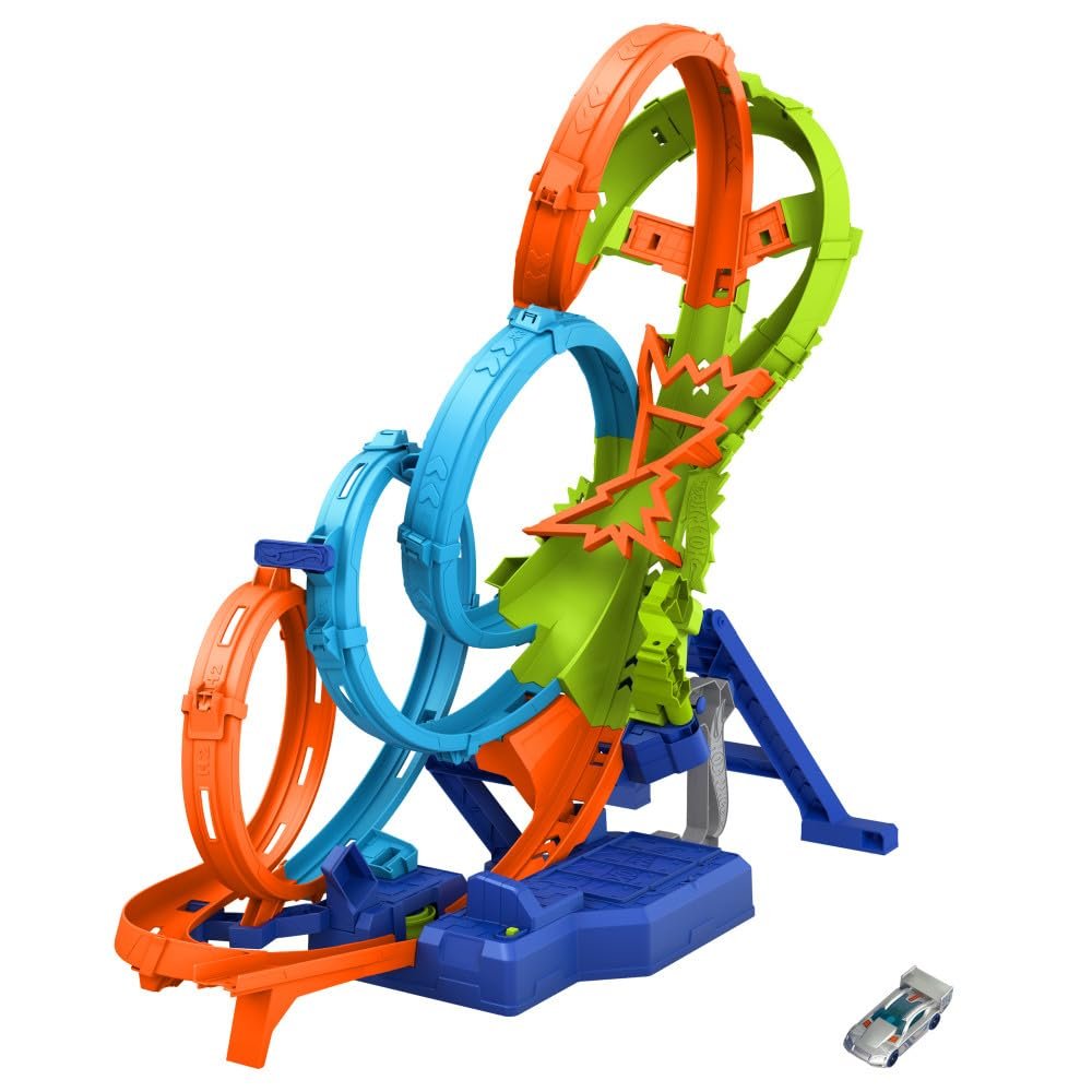 Hot Wheels Action 4 Loopings Crash Danger