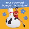 Hearthsong Hop N Go Inflatable Bouncy Cow Riding, Hopping Toys for Kids Ages 5+ - Ride On Bouncer Animal Hopper Jumping Toys for Outdoor Games view 4