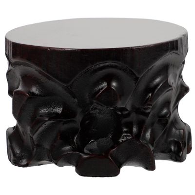 LIFKICH Creative Jade Display Base Antique Craft Stand for Statues Tea Antiques Retro Design Decorative Tray for Home and Collectibles