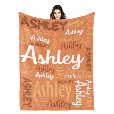 Dr.TOUGH Personalized Blanket for Kids Baby Adults Custom Name Blankets Personalized Blanket with Name Gift for Christmas Birthday Valentines Day