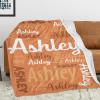 Dr.TOUGH Personalized Blanket for Kids Baby Adults Custom Name Blankets Personalized Blanket with Name Gift for Christmas Birthday Valentines Day view 2