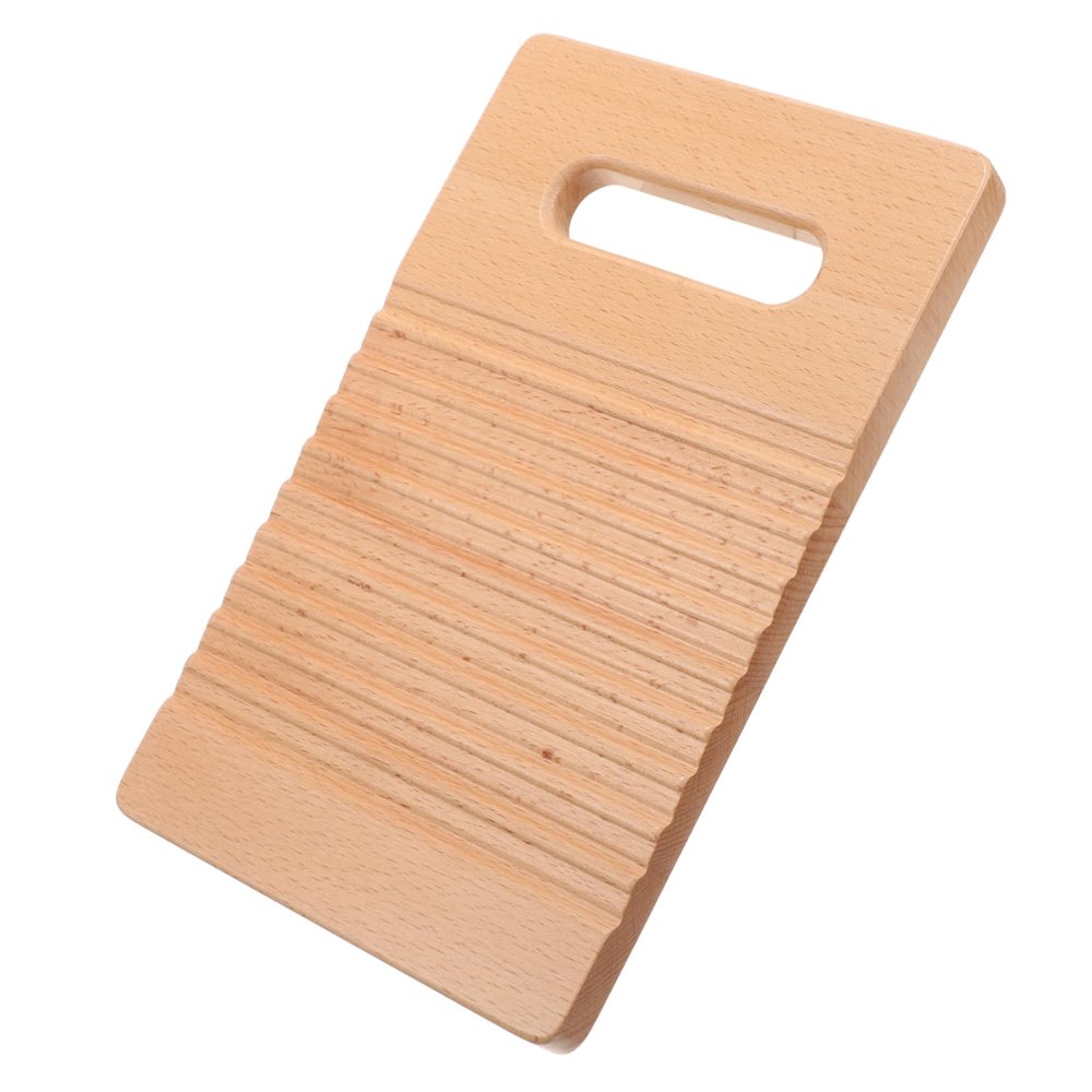 TOYANDONA Small Wooden Laundry Board for Boy Girl Montessori Educational Washboard for Hand Washing Clothes Compact Beech Design for Boy Girl Chores and Travel Use