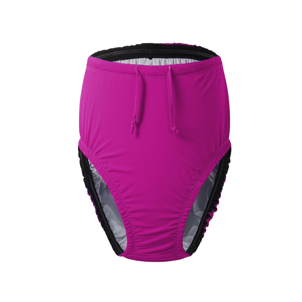 EEOST Kids/Youth Special Needs Swimwear Reusable Swim Diapers for Incontinence Cloth Diaper Covers Waterproof,Leakproof,Unisex [Pink,12-14T]