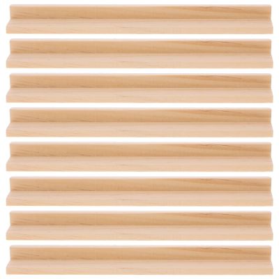 BRIGHTFUFU Wooden Domino Holders 8-Pack Multi-Function Domino Trays Desktop Racks DIY Letter Ornaments for Card Games and Craft Display
