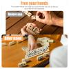 BRIGHTFUFU Wooden Domino Holders 8-Pack Multi-Function Domino Trays Desktop Racks DIY Letter Ornaments for Card Games and Craft Display view 3