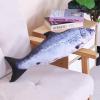 31 inch Giant Simulation Fish Stuffed Animal,Soft Salmon Cushion Pillow 3D Simulation Fish Plush Pillows,Chubby Stuffed Salmon Toy Throw Pillow for Kid's Room Dcor Pillow, Kids Gift (31inch/ 80cm) view 3