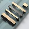 NALsa Modern Cabinet Door Handles and Knobs Detachable Zinc Alloy Black Gold Furniture Handles Drawer Pulls Hardware 1Pcs (Color : 6133-128mm G) view 1