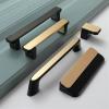 NALsa Modern Cabinet Door Handles and Knobs Detachable Zinc Alloy Black Gold Furniture Handles Drawer Pulls Hardware 1Pcs (Color : 6133-128mm G) view 4