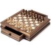 GAENZA New Luxury Professional Chess, Wooden Chess Set, Chess Pieces and Storage Slots, Portable Travel Board Game Set for Kids and Adults Toys view 1
