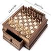 GAENZA New Luxury Professional Chess, Wooden Chess Set, Chess Pieces and Storage Slots, Portable Travel Board Game Set for Kids and Adults Toys view 2