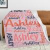 Dr.TOUGH Personalized Blanket for Kids Baby Adults Custom Name Blankets Personalized Blanket with Name Gift for Christmas Birthday Valentines Day view 2