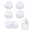 (6-PCs) Travel Bottle Caps Compatible with Avent Bottles-Baby Bottle Lid-Bottle Lids Replacement-Rewritable Sealing Discs for Avent Wide Mouth Bottles-Travel Caps view 1