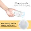 (6-PCs) Travel Bottle Caps Compatible with Avent Bottles-Baby Bottle Lid-Bottle Lids Replacement-Rewritable Sealing Discs for Avent Wide Mouth Bottles-Travel Caps view 3