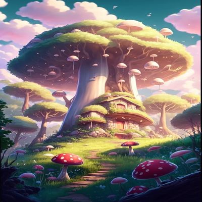 500 Piece Mushroom Treehouse Wooden Jigsaw Puzzle, Challenging and Fun Activity - Interesting and Warm Art Adult Puzzles - Modern Home Decor Ideal Gift