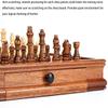 GAENZA New Luxury Professional Chess, Wooden Chess Set, Chess Pieces and Storage Slots, Portable Travel Board Game Set for Kids and Adults Toys view 4