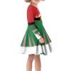 PinUp Angel Green Red Christmas Print Girl Long Sleeve Comfortable Casual Dresses Kids Clothes Size 3-16 Years for Christmas Costume Party view 4