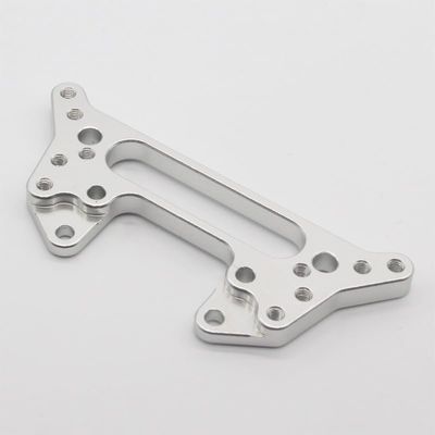 BrewJa Compatible with HSP 102023 122023 Aluminum Rear Shock Tower 02042 1/10 Upgrade Parts Compatible with Flying Fish 94102 94103 94122 94123 (Color : Silver)