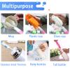 Bottle Brush 8PCS Sponge Cup Brush Set Cup Scrubber Brush Portable Long Handle Water Bottle Cleaner Brush for Baby Bottles Vacuum Flasks Mugs Glasswares (8PCS) view 4