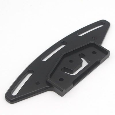 BrewJa Aluminum Front Bumper Foam Holder 02077 Compatible with HSP 1:10 Spare Parts Compatible with Scale RC Nitro Car H-SP 94122/94103/94123 (Color : Black)