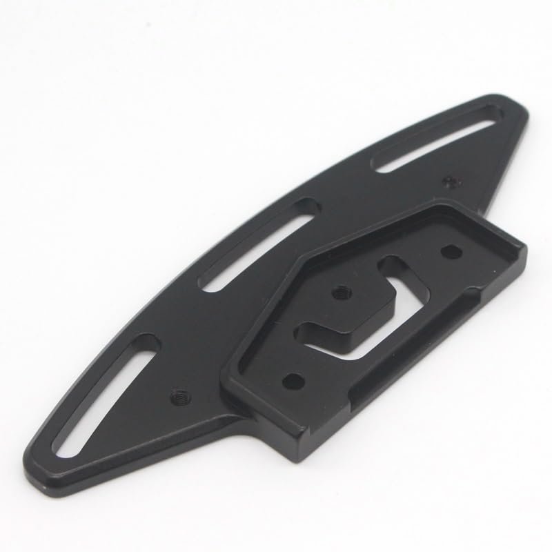 BrewJa Aluminum Front Bumper Foam Holder 02077 Compatible with HSP 1:10 Spare Parts Compatible with Scale RC Nitro Car H-SP 94122/94103/94123 (Color : Black)