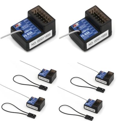 Flysky FS-BS6 6 Channels Receiver with Gyro Stabilization System for FS-GT5 Remote Controller Radio Transmitter RC Car (6pcs FS-BS6)