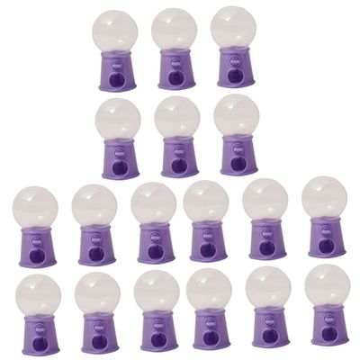 Abaodam 18pcs Mini Gumballs Machines Candy Dispenser Toys for Boys and Girls Fun Candy Catcher for Promotes Creativity and Hand-Eye Coordination
