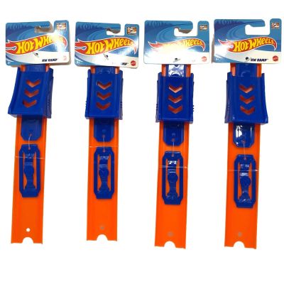 Hot Wheels Ramp Track Builder Parts Lot of 4 Straight 10 Long + 4 Connectors