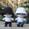 niannyyhouse 10cm 15cm 20cm Doll Clothes Hat T-Shirts Jeans Leather Shoes Fisherman's Hat Set Stuffed Plush Toy Accessories (a1, 15cm) view 4