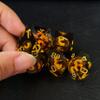 BESCON Dragon's Eye Sharp Edged Polyhedral Dice Set of 7, Handmade Dragon's Eye Dice for Role Playing Game view 2