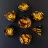 BESCON Dragon's Eye Sharp Edged Polyhedral Dice Set of 7, Handmade Dragon's Eye Dice for Role Playing Game view 3