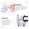 SAFIGLE 48pcs Acrylic Rocking Horse Decor Mini Transparent Rocking Horse Ornament for DIY Parties and Home Desktop Decoration view 3