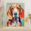 Face of Beagle Jigsaw Puzzle 300/500/1000 Piece, Modernist Painting Style Beagle Mug Shot Puzzle (1000pc (5075cm)) view 3