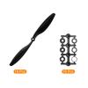 MECCANIXITY 1045 Propellers CW CCW 10x4.5 Prop 2-Vane Fixed-Wing Black Replacement Props with Adapter Rings for Quadrotor RC Airplane, Pack of 16 view 3