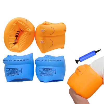 4 Pack Inflatable Arm Floaties Swim Arm Bands Swimming Tube Floater Water Wings for Adult Kids