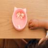 Spoondrift 100% Food Grade Silicone Slip-Proof Suction Cat Shaped Bowl for Toddler Mealtime | Non-Toxic | Easy to Clean | Choose from 3 Colors (Pink Cosmos) view 3