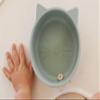 Spoondrift 100% Food Grade Silicone Slip-Proof Suction Cat Shaped Bowl for Toddler Mealtime | Non-Toxic | Easy to Clean | Choose from 3 Colors (Sage) view 4