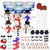 Build Buddiez Snowman Craft Kit 6 Pack  Build, Play, and Display 6 Air-Dry Clay Snowmen All Christmas & Winter, Great for Birthday Parties & Stocking Stuffers for Kids, Boys and Girls Ages 5+ view 1
