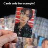 100 PCS Top Loading Sweet Heart Shaped Holographic Card Sleeves, Cute Foil Holo Shinny Card Protector for Kpop Idol/TCG/CCG Standard Sized/Japanese Sized Cards Cover (61x88mm) view 2