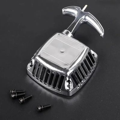 DAYUDDRICAR For Rovan Baja 5B Part, 1/5 RC Car Chrome Pull Start Engine and Head Cover Replacement fit 23cc 26cc 29cc 30.5cc Engine Replacement for Rovan Baja 5B for LOSI 5IVE-T RC Buggies Car Accesso