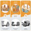 Costzon Wooden Train Set, 3-Section Towable Toys With Stackable Building Block, Cute Animal Patterns & Hook Connection Design for Baby Toddler Early Learning Education view 4