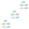 TOYANDONA 3sets Pacifier Storage Case Newborn Baby Pacifier Holder Box Loop Pp Material Safe Durable for Home Travel 5pcs*3 Color view 1